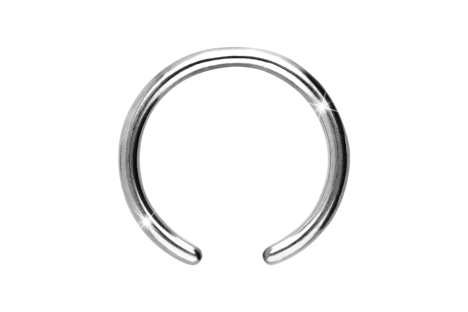Titan Klemmkugelring Piercing ohne Kugel